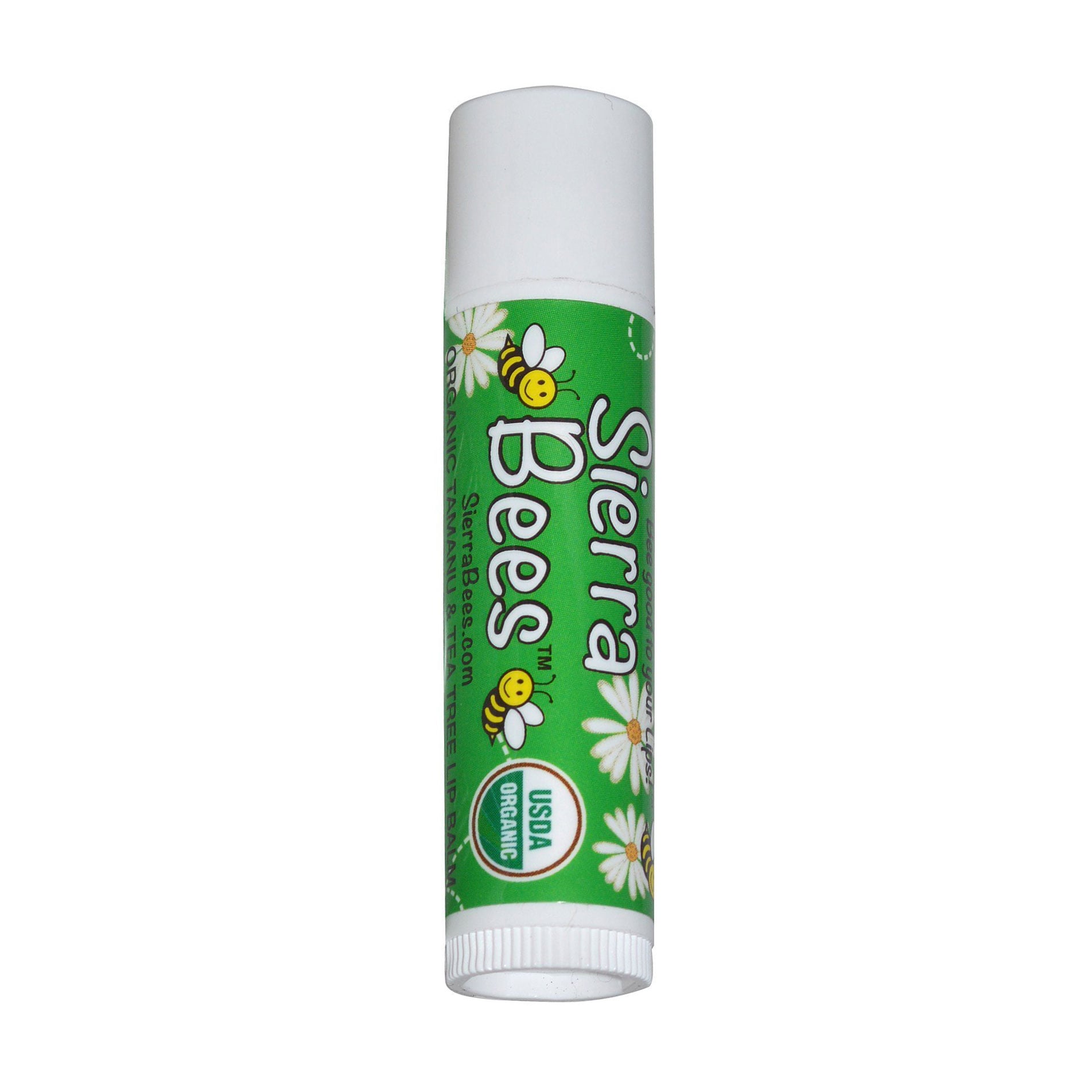 Уцінка! Бальзам для губ Sierra Bees Tamanu &amp; Tea Tree Organic Lip Balm Таману та чайне дерево, 4.25 г