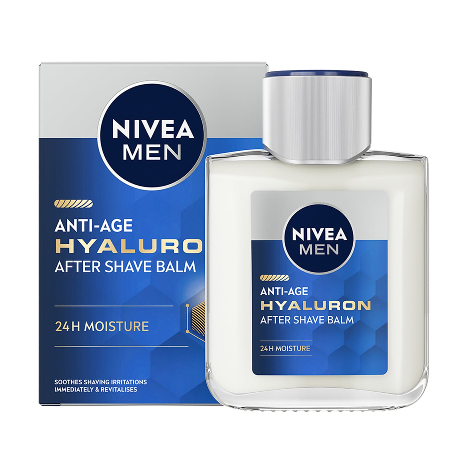 Уцінка! Бальзам після гоління NIVEA MEN Hyaluron Anti-Age, 100 мл