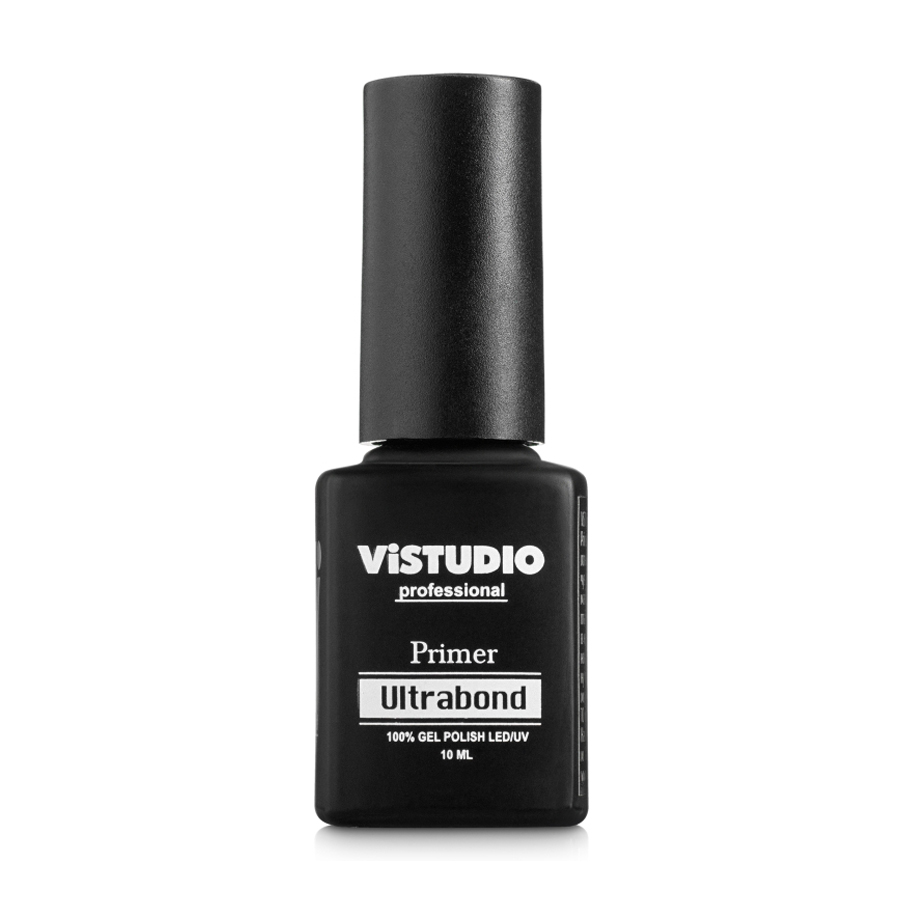 Уцінка! Безкислотний праймер для нігтів ViSTUDIO Professional Primer Ultrabond 100% Gel Polish LED/UV, 10 мл