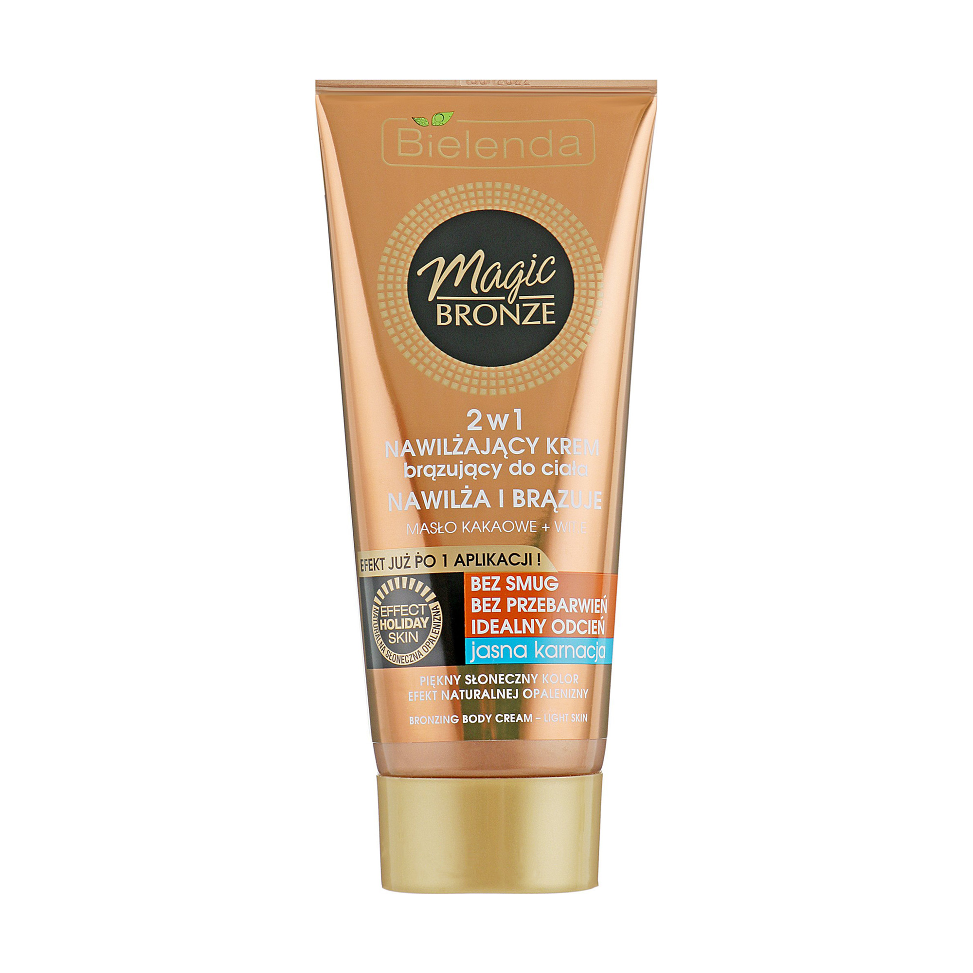 Уцінка! Бронзувальний крем для тіла Bielenda Magic Bronze 2 в 1 для світлої шкіри, 200 мл