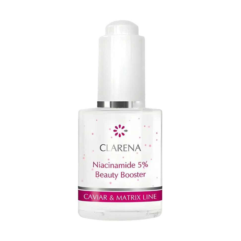 Уцінка! Бустер для обличчя Clarena Caviar &amp; Matrix Line Niacynamide 5% Beauty Booster з 5% ніацинаміду, екстрактом ікри та алое, 30 мл