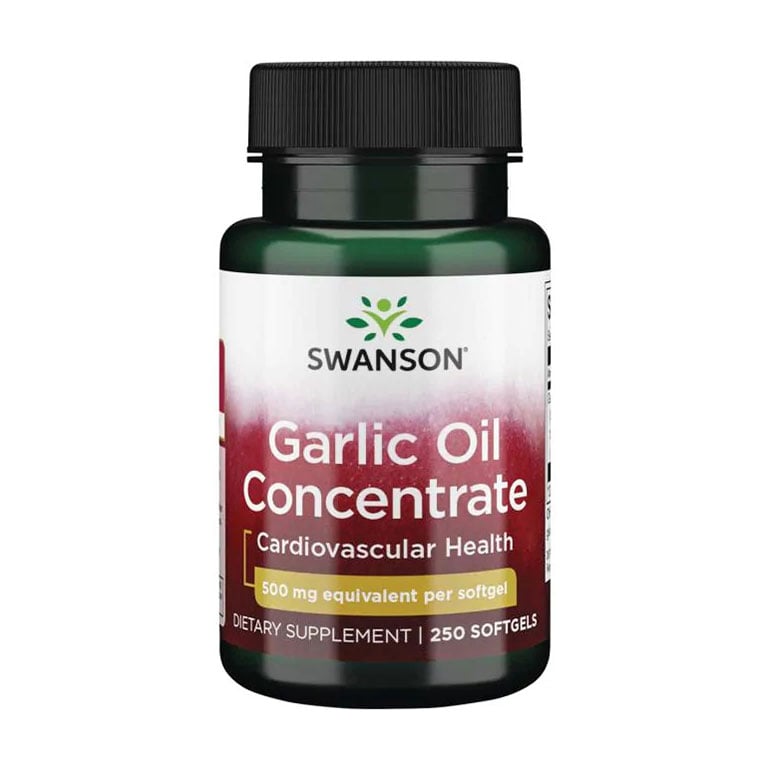 Уцінка! Часникова олія Swanson Garlic Oil Concentrate 500 мг, 250 капсул