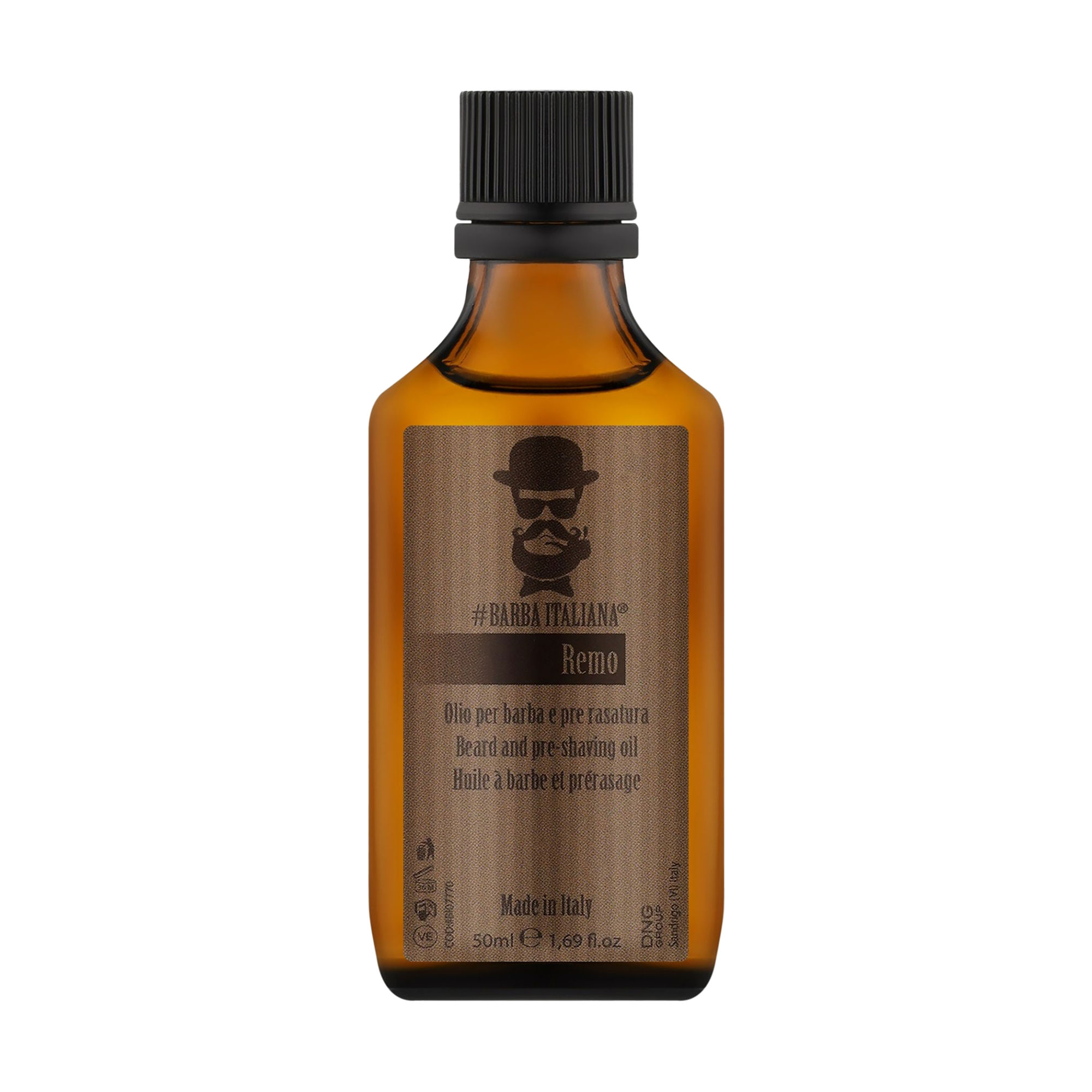 Уцінка! Чоловіча олія для бороди та перед голінням Barba Italiana Remo Beard And Pre-Shaving Oil, 50 мл