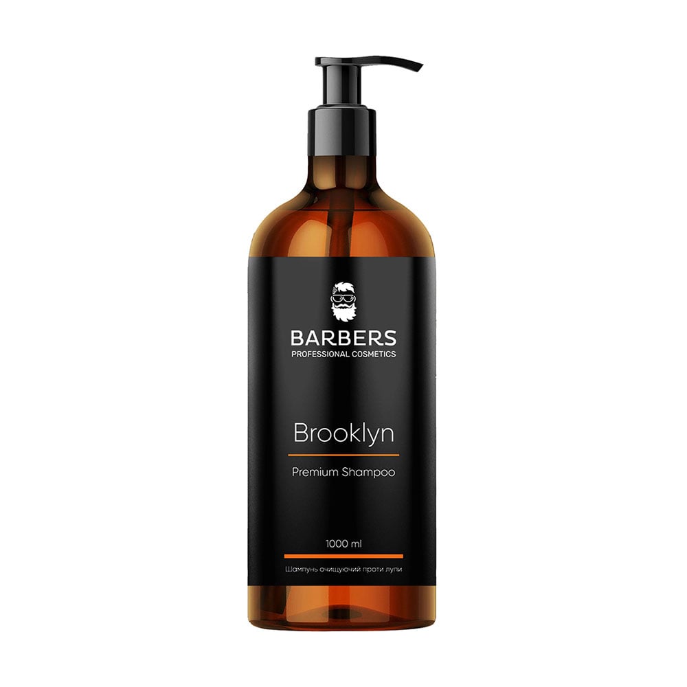 Уцінка! Чоловічий шампунь для волосся Barbers Brooklyn Premium Shampoo проти лупи, 1 л