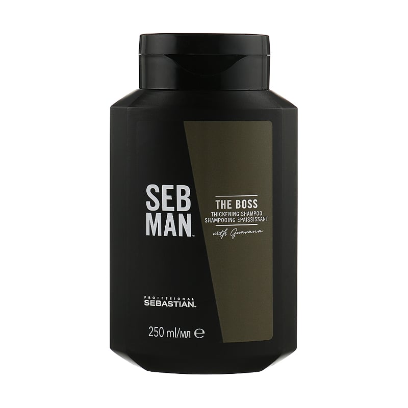 Уцінка! Чоловічий шампунь Sebastian Professional Seb Man The Boss Thickening Shampoo для об'єму тонкого волосся, 250 мл