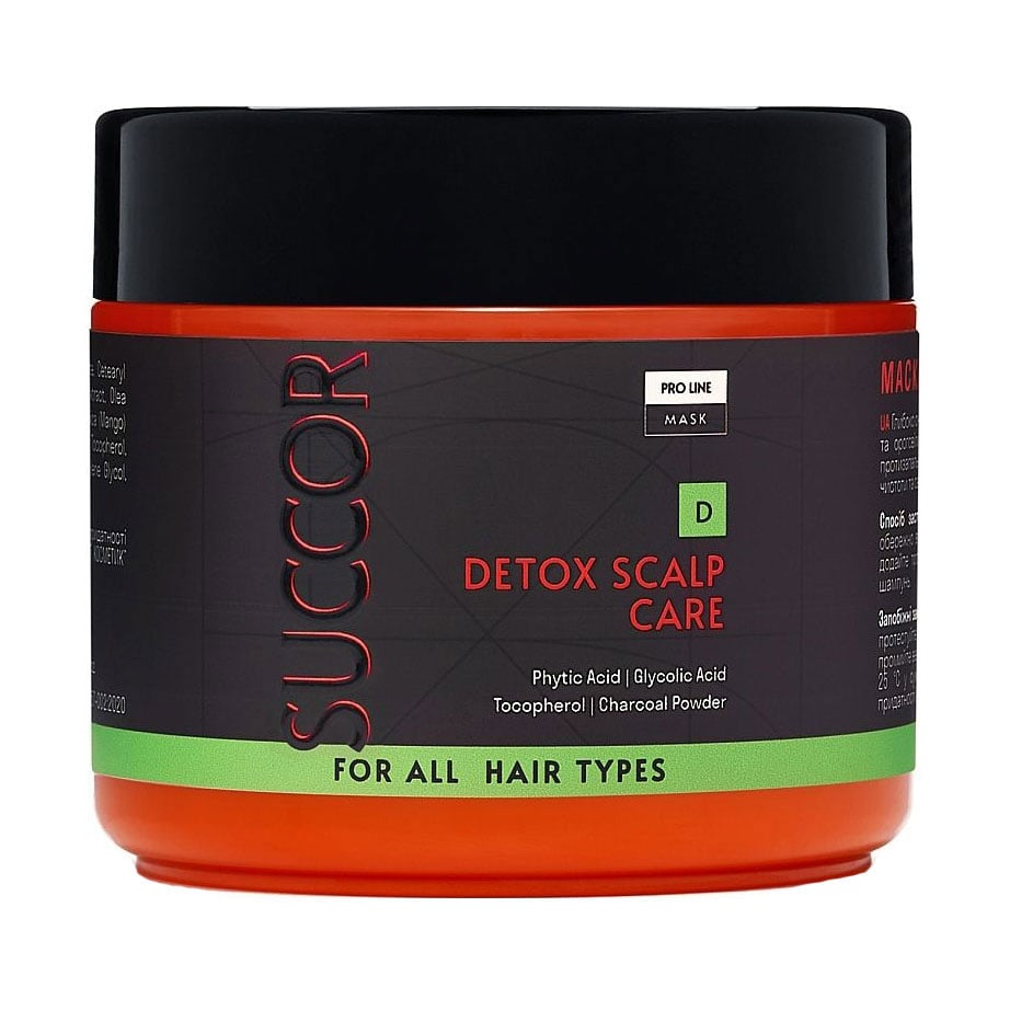 Уцінка! Детокс-маска для шкіри голови Succor Detox Scalp Care Mask, 300 мл