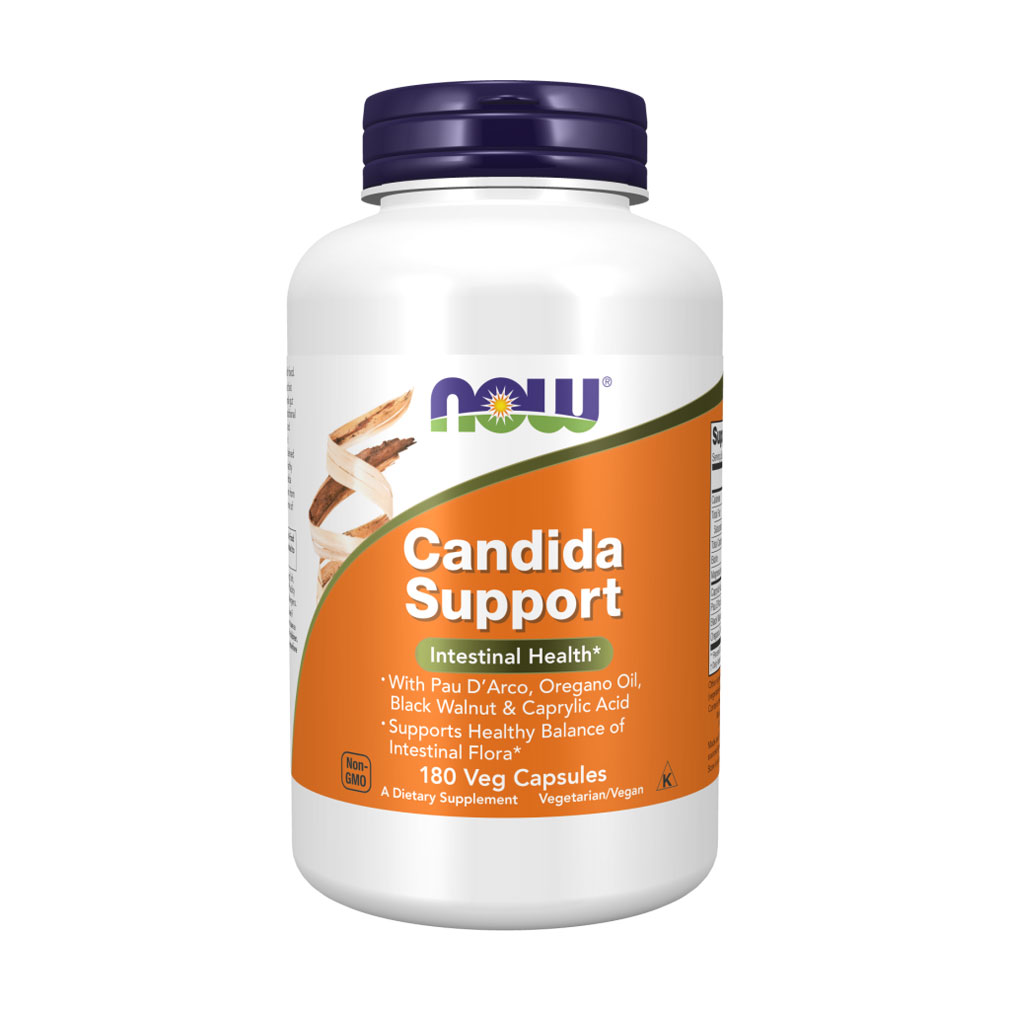 Уцінка! Дiєтична дoбaвка NOW foods Candida Support Plus проти кандиди, 180 капсул