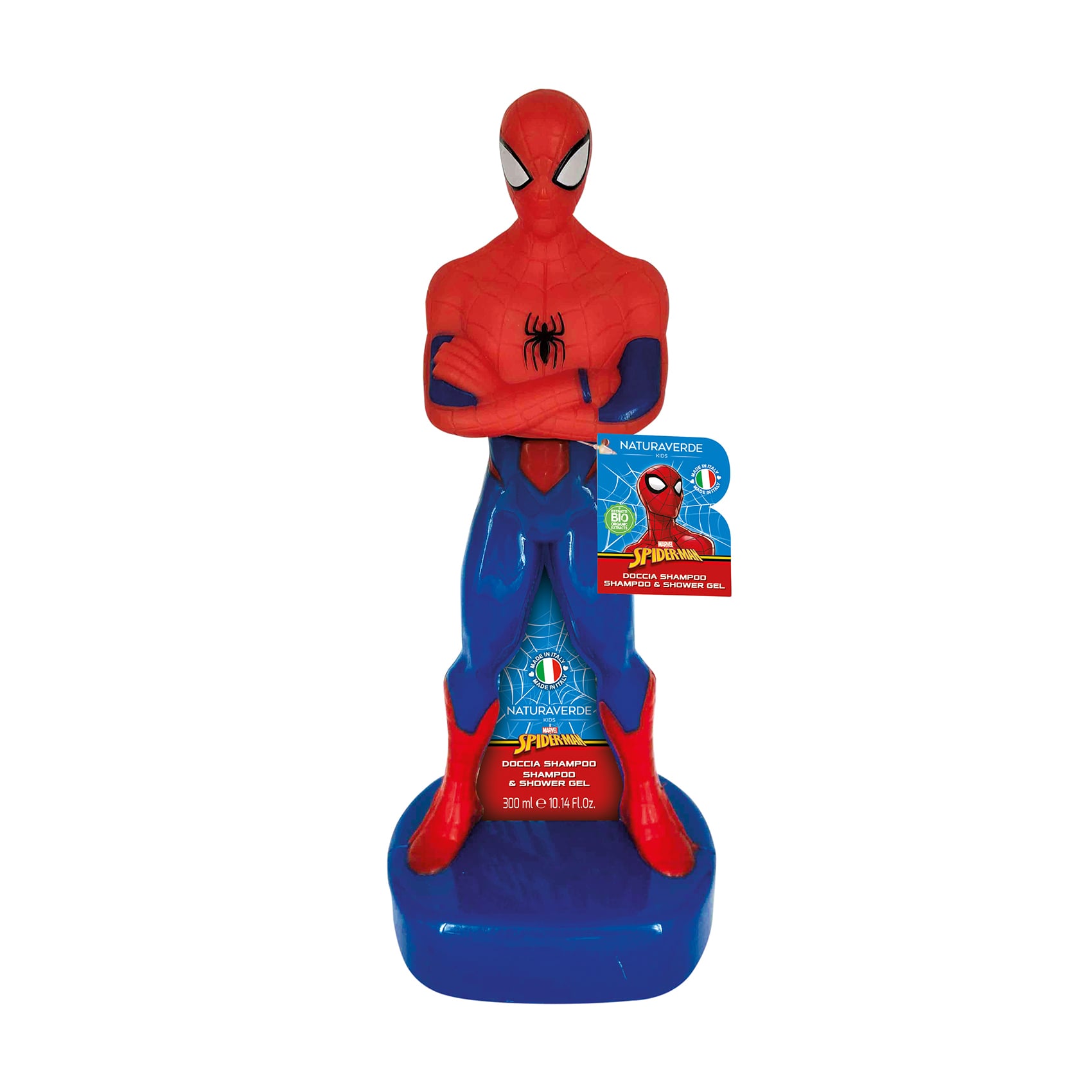 Уцінка! Дитячий гель для душу та шампунь Naturaverde Spiderman Shampoo &amp; Shower Gel з органічними екстрактами вівса, 300 мл