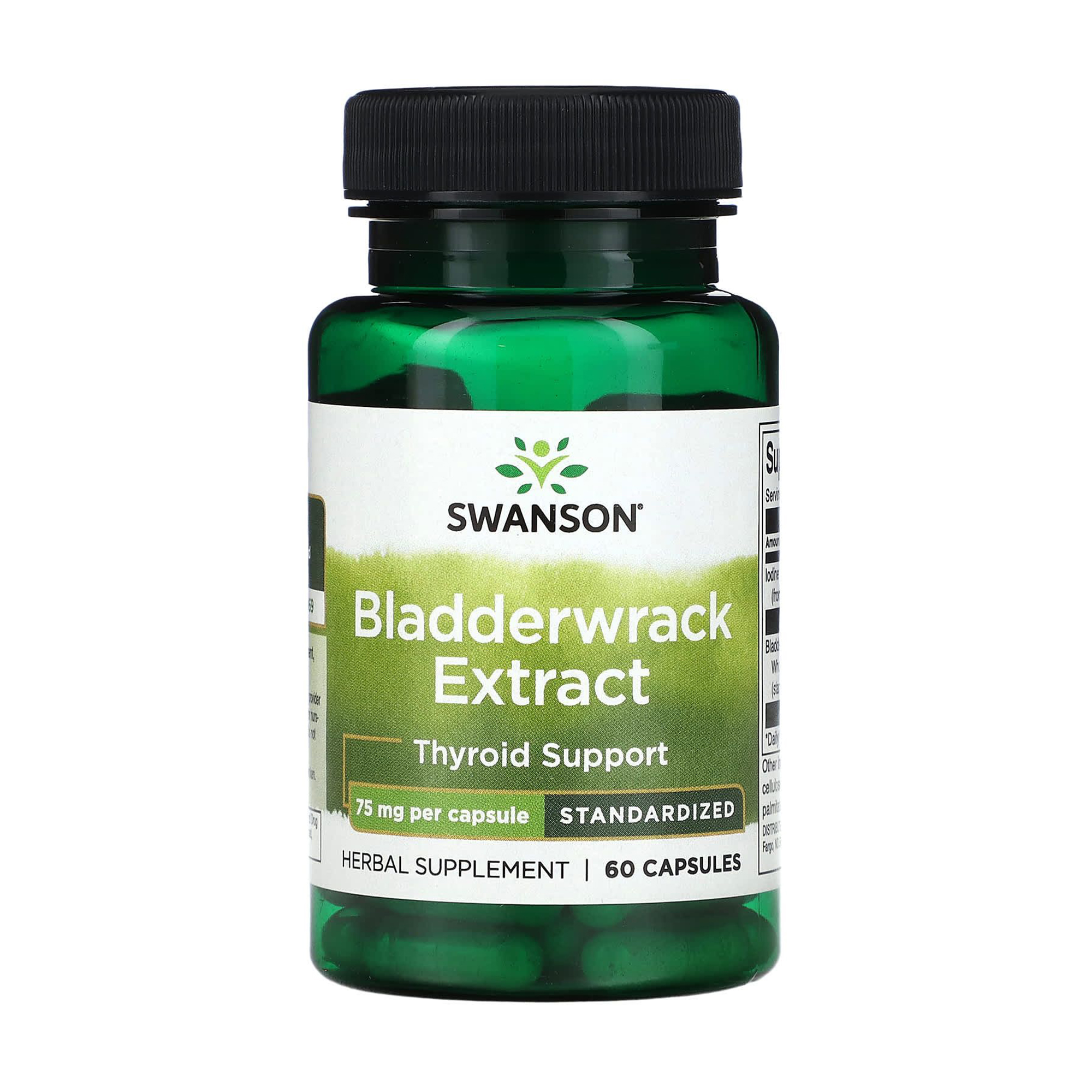 Уцінка! Екстракт бурих водоростей Swanson Bladderwrack Extract 75 мг, 60 капсул