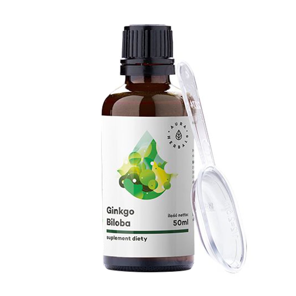 Уцінка! Екстракт гінкго білоба Aura Herbals Ginkgo Biloba, 50 мл