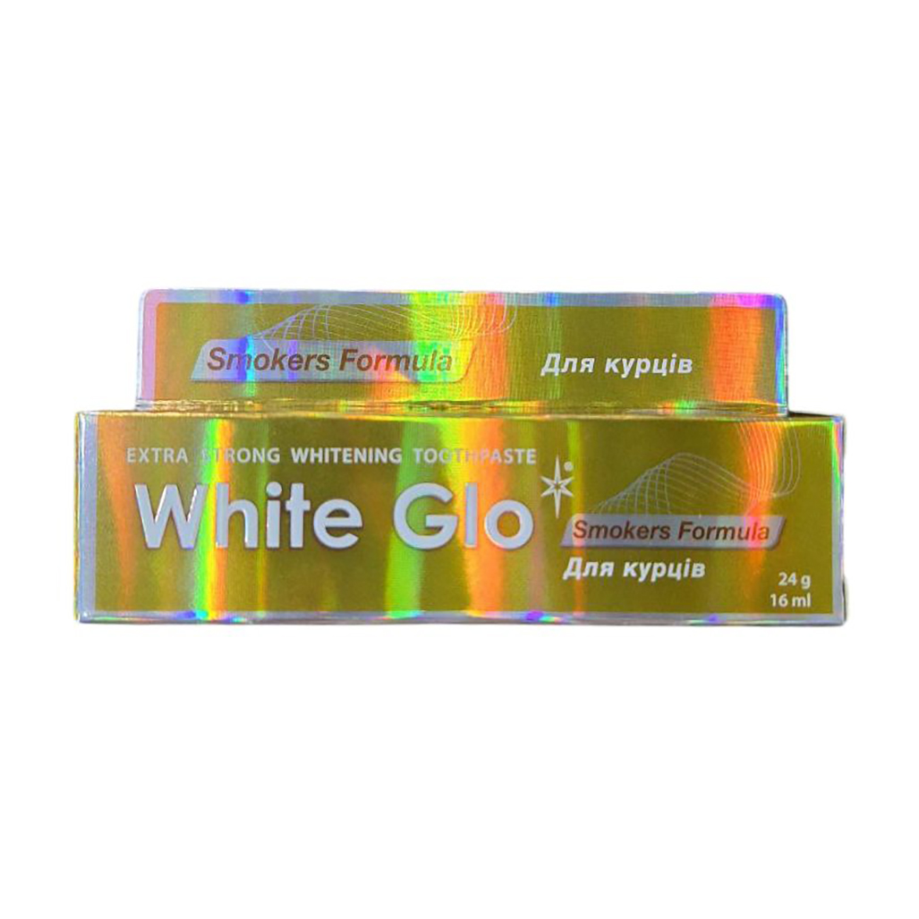Уцінка! Екстрасильна відбілювальна зубна паста White Glo для курців, 24 г