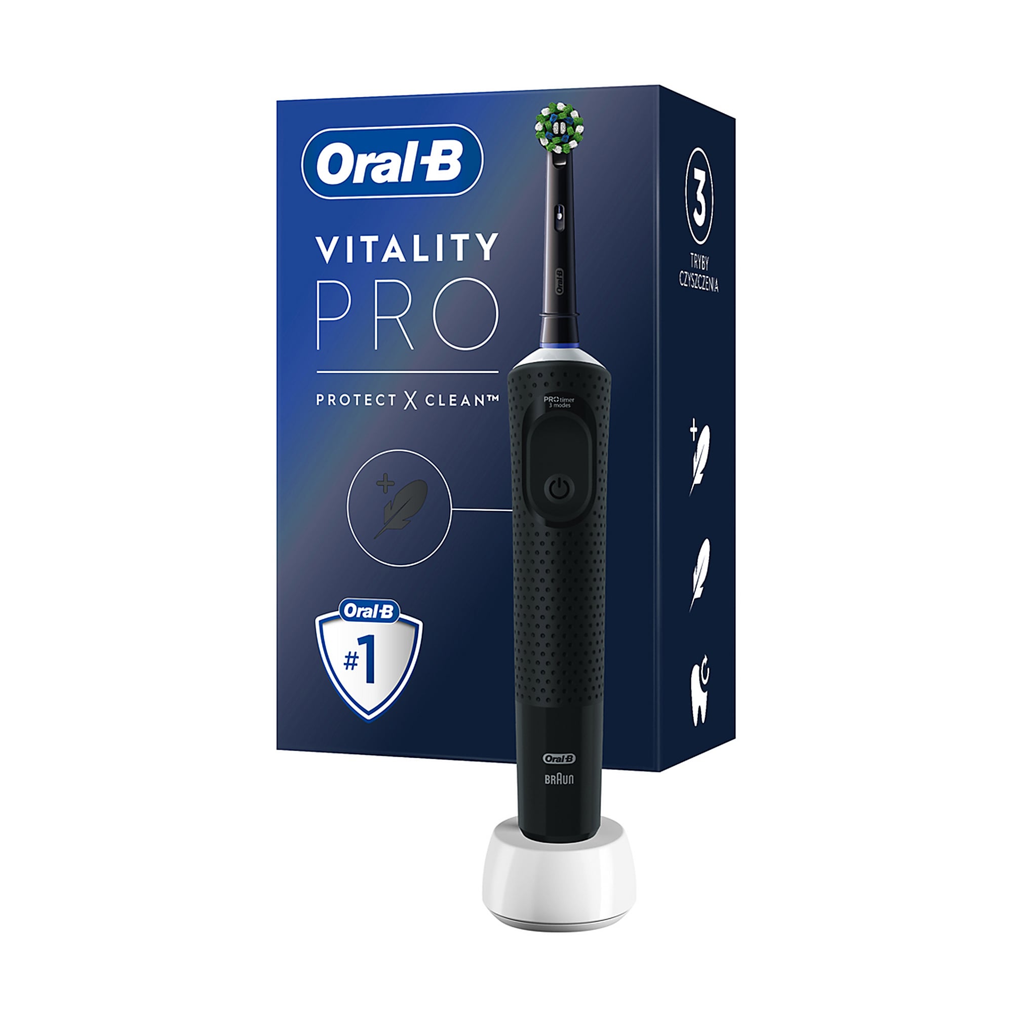 Уцінка!  Електрична зубна щітка Oral-B Vitality Pro Protect X Clean, Black