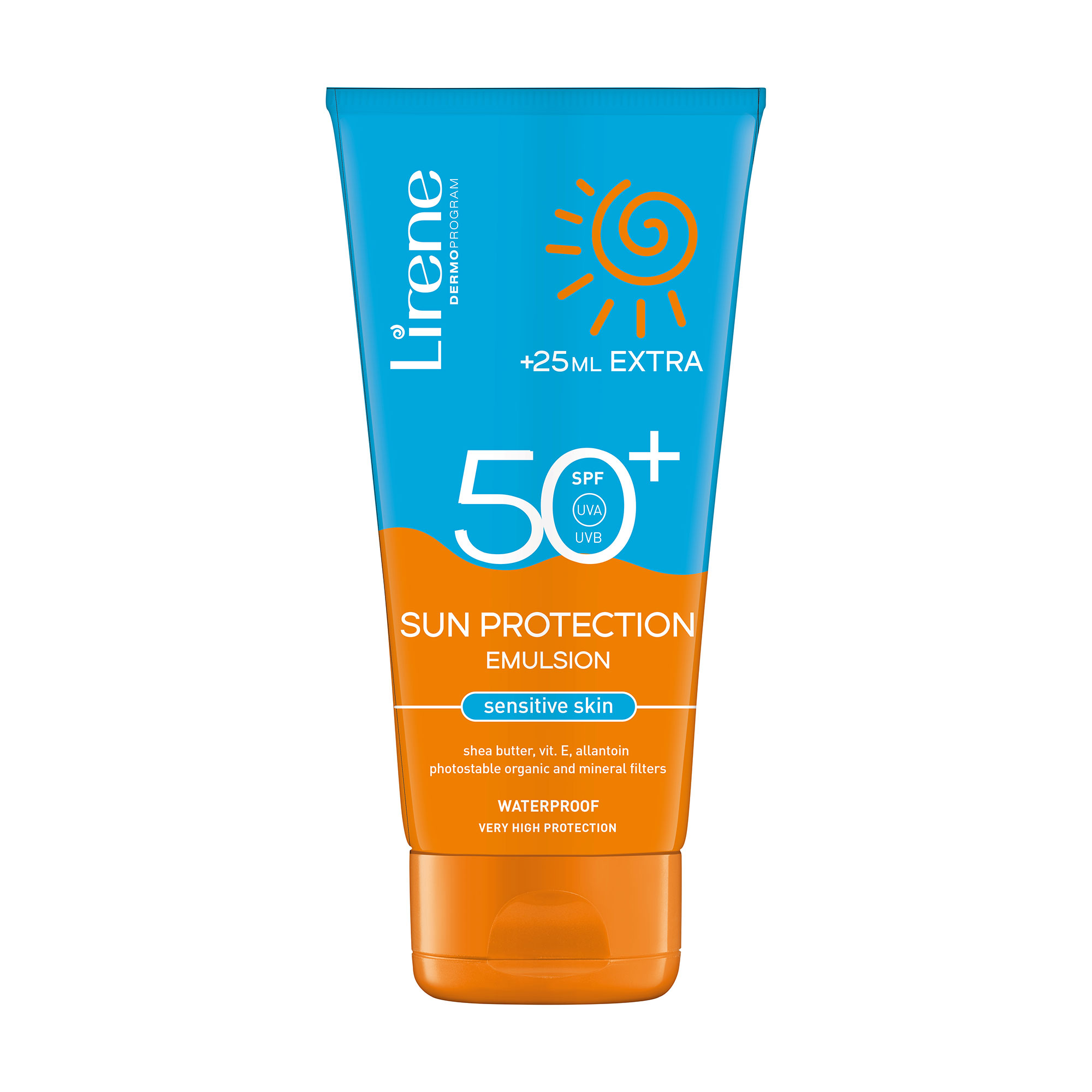 Уцінка! Емульсія Lirene для засмаги SPF 50, 175 мл