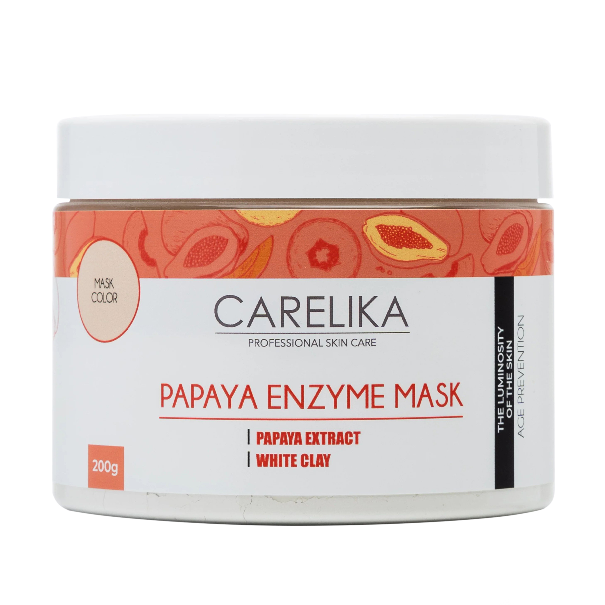 Уцінка! Ензимна маска для обличчя Carelika Papaya Enzyme Mask з екстрактом папайї, 200 г