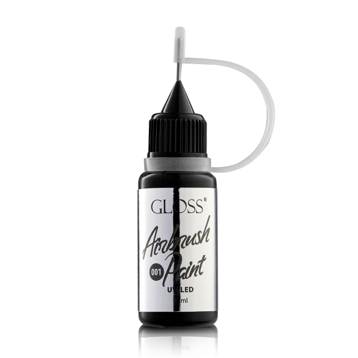 Уцінка! Фарба для аерографа Gloss Airbrush Paint UV/LED 001, 12 мл