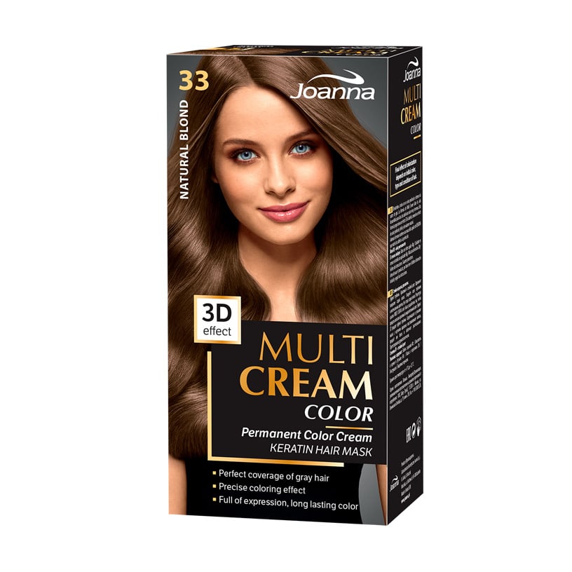 Уцінка! Фарба для волосся Joanna Multi Cream Color 33 Натуральний блонд, 100 мл