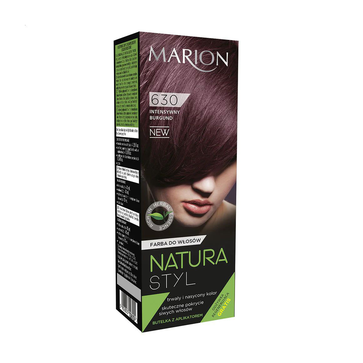 Уцінка! Фарба для волосся Marion Natura Styl Hair Dye 630 Intense Burgundy, 90 мл