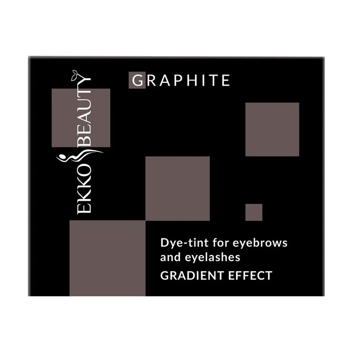 Уцінка! Фарба-тінт для брів та вій Ekko Beauty Gradient Effect, Graphite, 3 мл