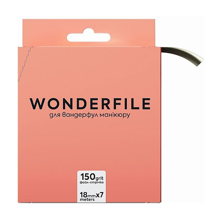 Уцінка! Файл-стрічка для пилки Wonderfile 160*18 мм, 150 грит, 7 м (WFGT160/150)