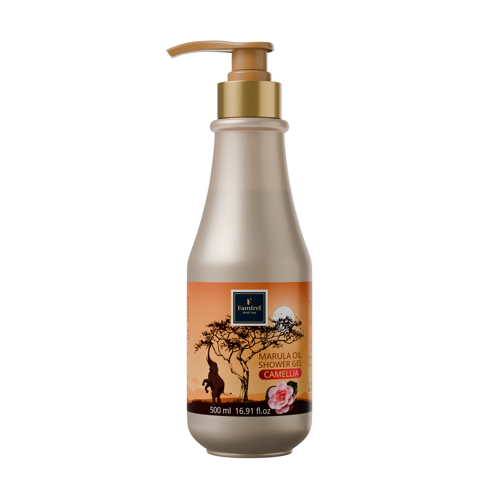 Уцінка! Гель для душу Famirel Marula Oil Камелія, 500 мл