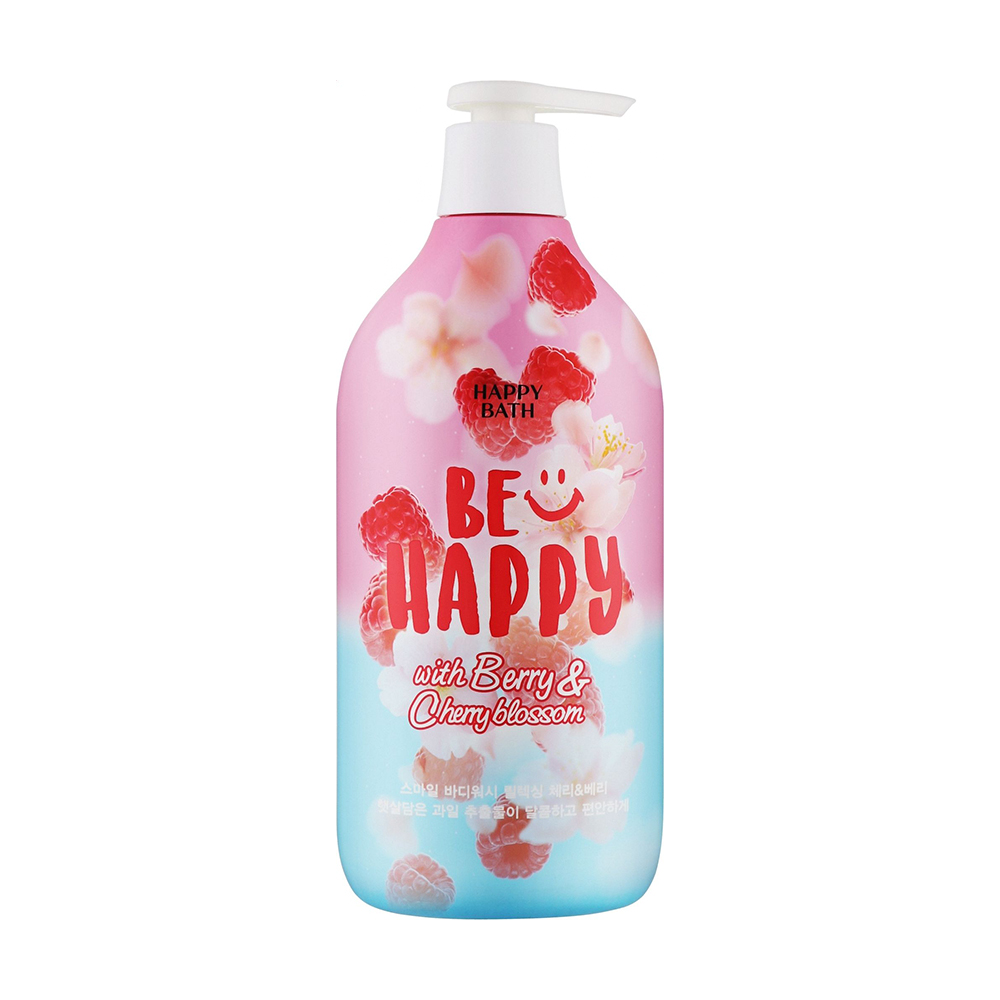 Уцінка! Гель для душу Happy Bath Be Happy Smile Berry &amp; Cherry Blossom, 900 г