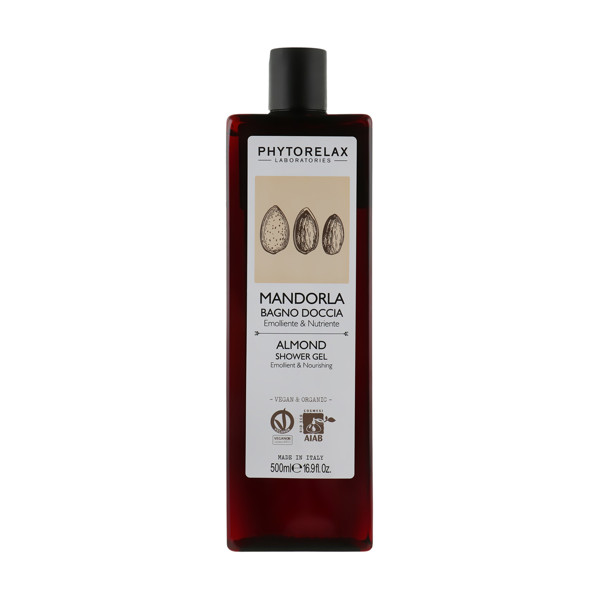 Уцінка! Гель для душу Phytorelax Laboratories Almond Shower Gel Живлення та пом`якшення, 500 мл