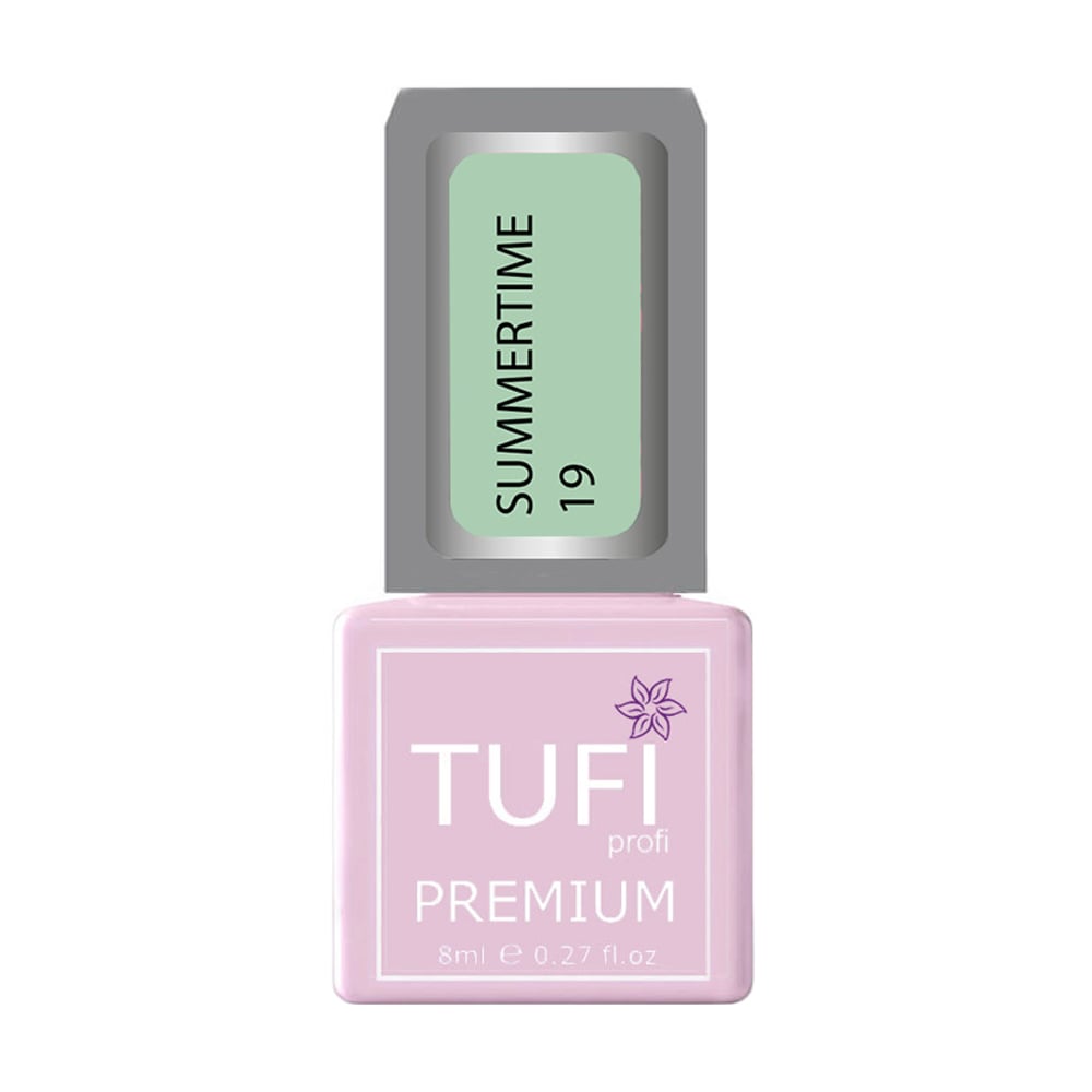 Уцінка! Гель-лак для нігтів Tufi Profi Premium Summertime, 19 Ментоловий, 8 мл