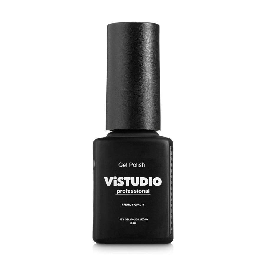 Уцінка! Гель-лак для нігтів ViSTUDIO Professional 100% Gel Polish LED/UV, V-004 Грейпфрутовий/Рожево-бежевий з шимером, 10 мл