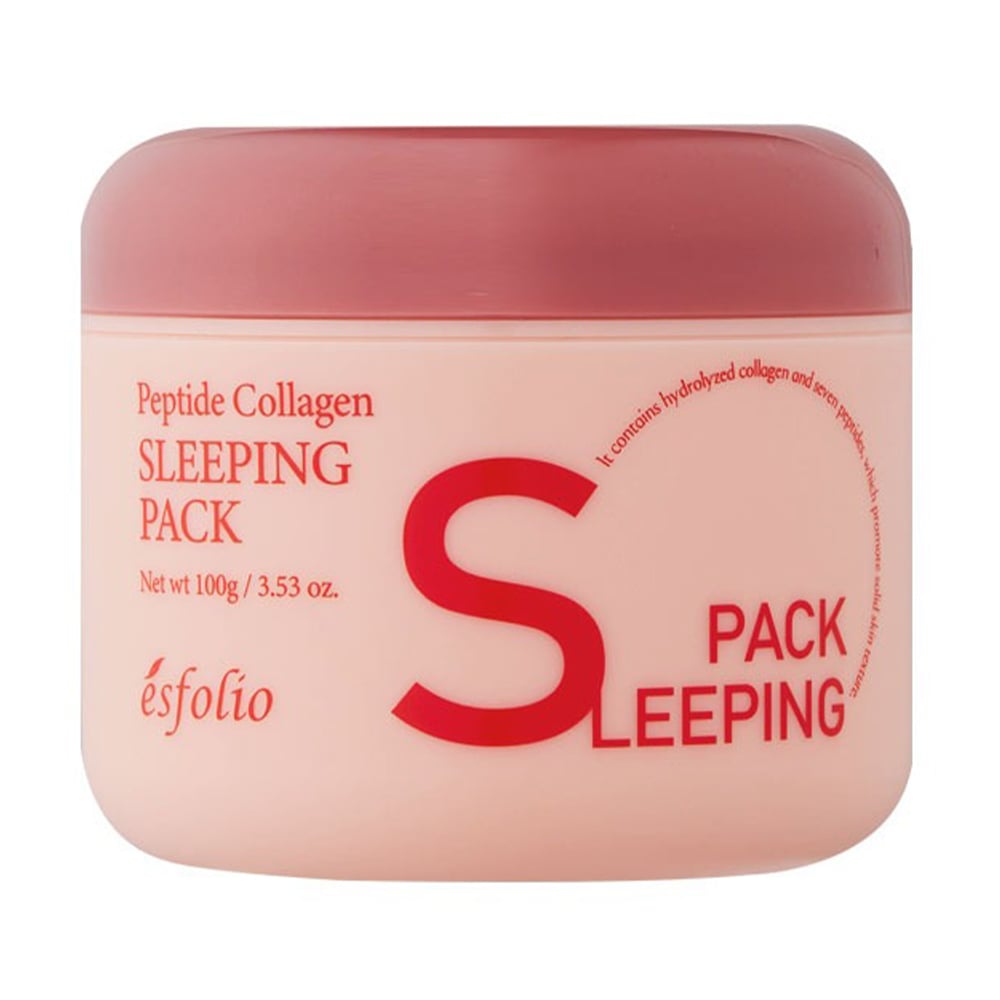 Уцінка! Гель-маска для обличчя Esfolio Peptide Collagen Sleeping Pack з пептидами та колагеном, 100 г