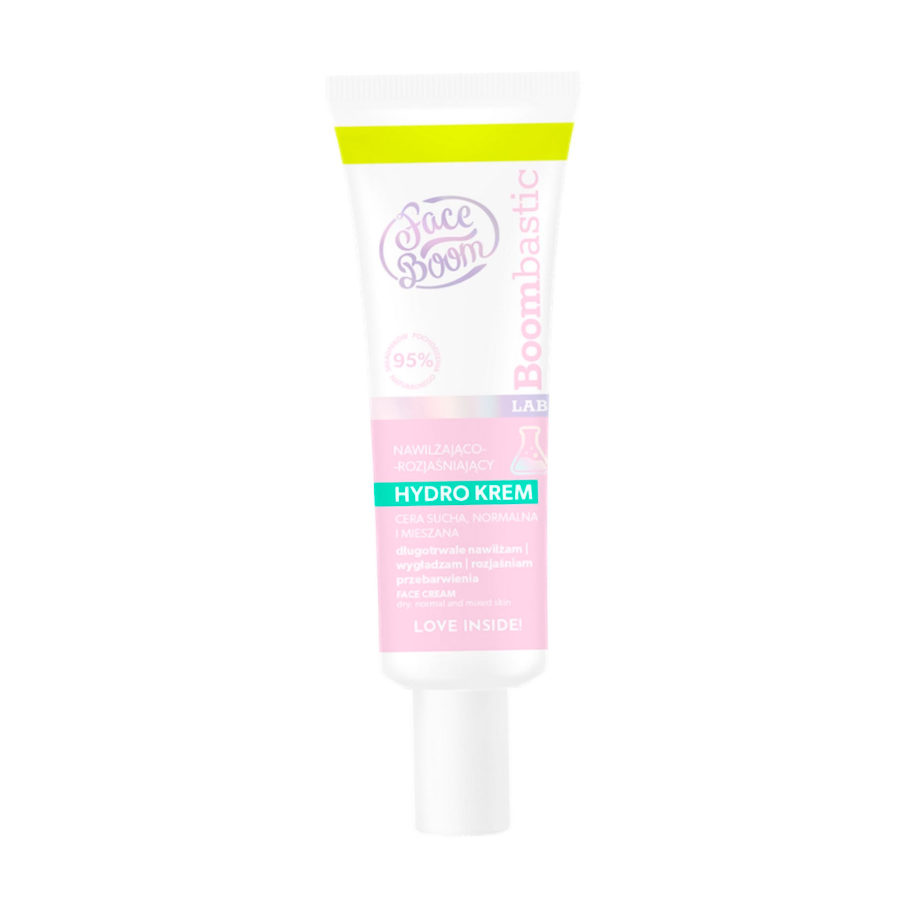 Уцінка! Гідрозволожувальний та освітлювальний крем для обличчя Face Boom Hydra Cream, 50 мл