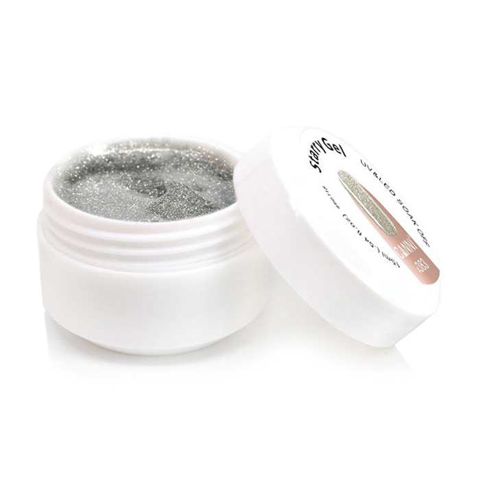 Уцінка! Глітерний гель для нігтів Canni Starry Gel Зоряний пил, 383, 15 мл