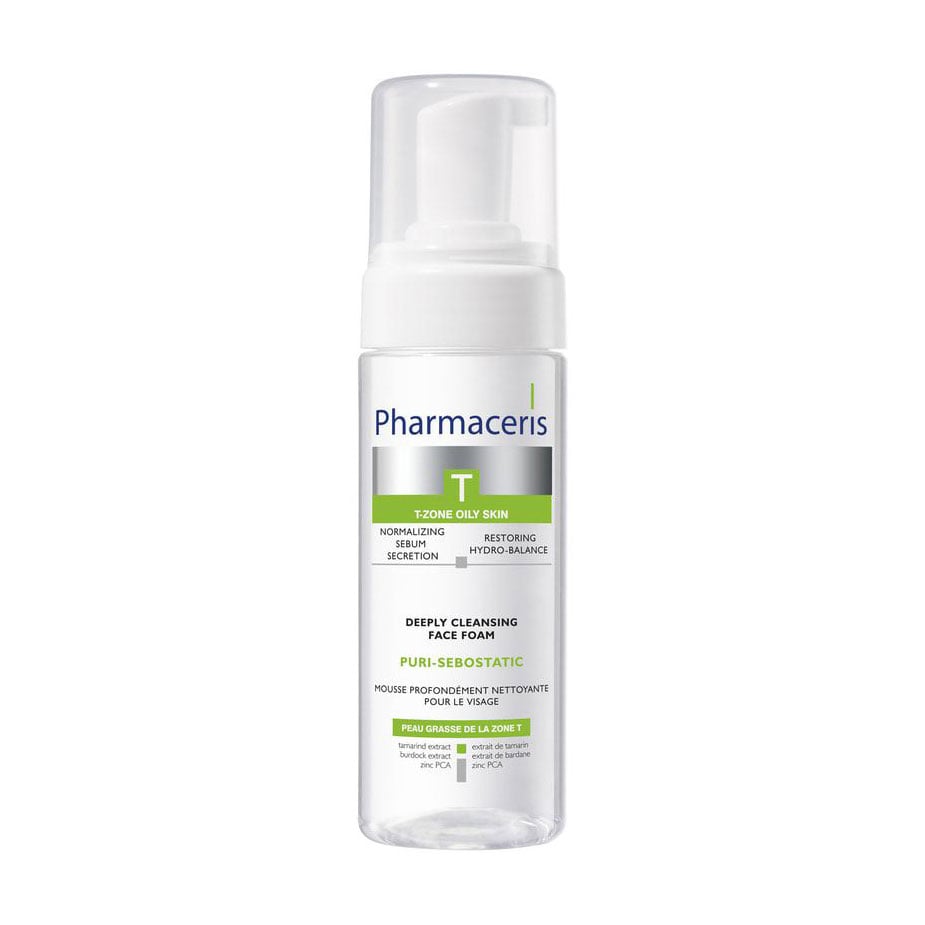 Уцінка! Глибоко очищувальна пінка для обличчя Pharmaceris T Puri-Sebostatic Deeply Cleansing Foam, 150 мл