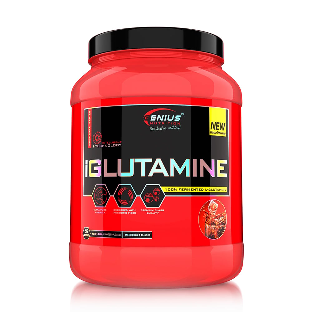 Уцінка! Глютамін Genius Nutrition iGlutamine Кола, в порошку, 450 г