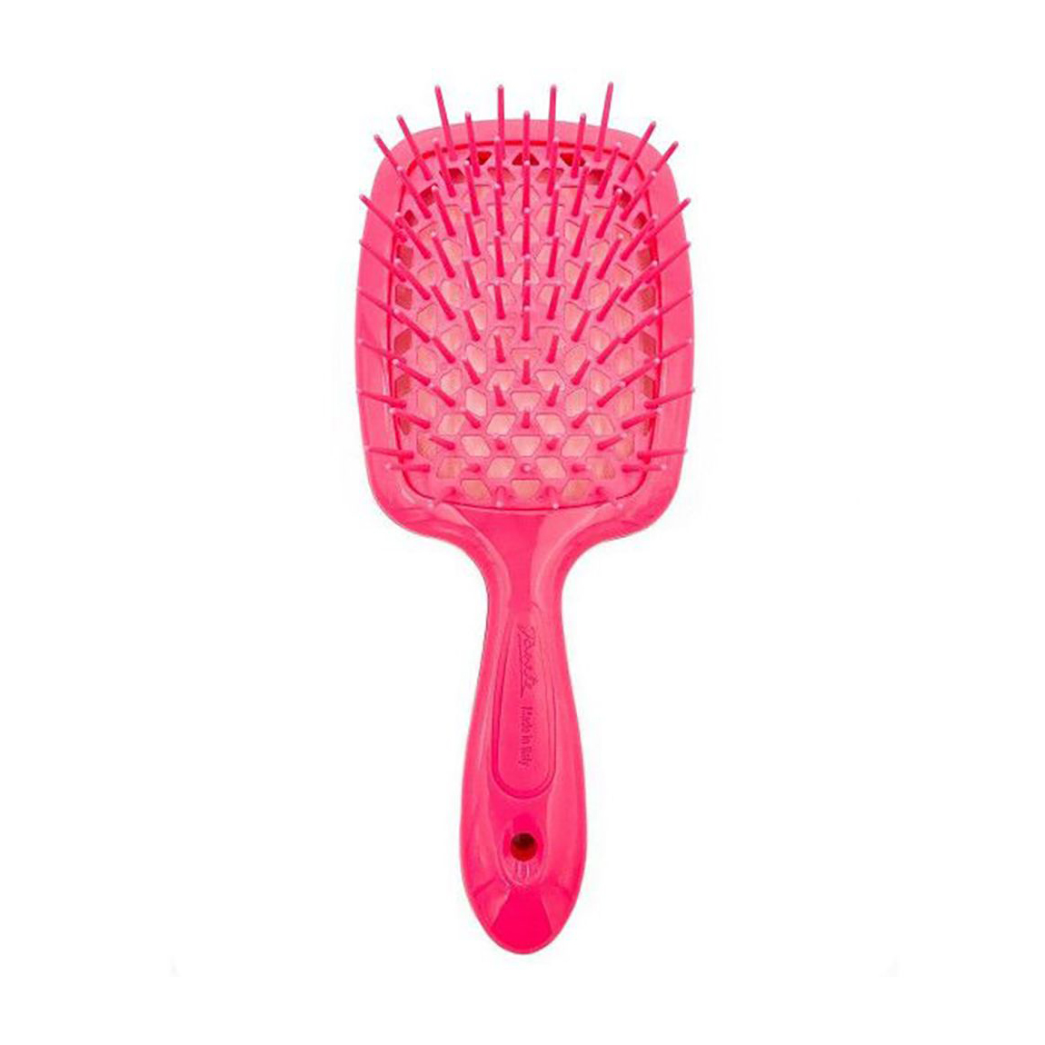 Уцінка! Гребінець для волосся Janeke Small Superbrush 1830 The Original Italian Patent Неоново-рожевий