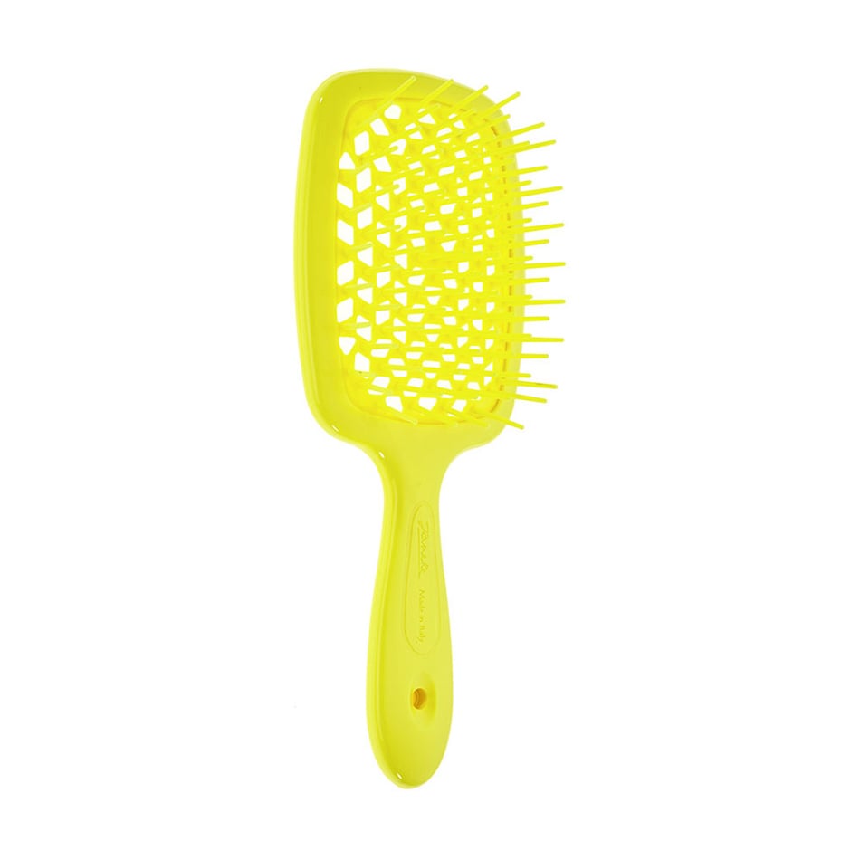 Уцінка! Гребінець для волосся Janeke Superbrush 1830 The Original Italian Patent Неоново-жовта
