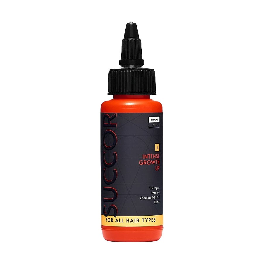 Уцінка! Інтенсивний гель активатор росту для волосся Succor Intense Growth Up Gel, 60 мл