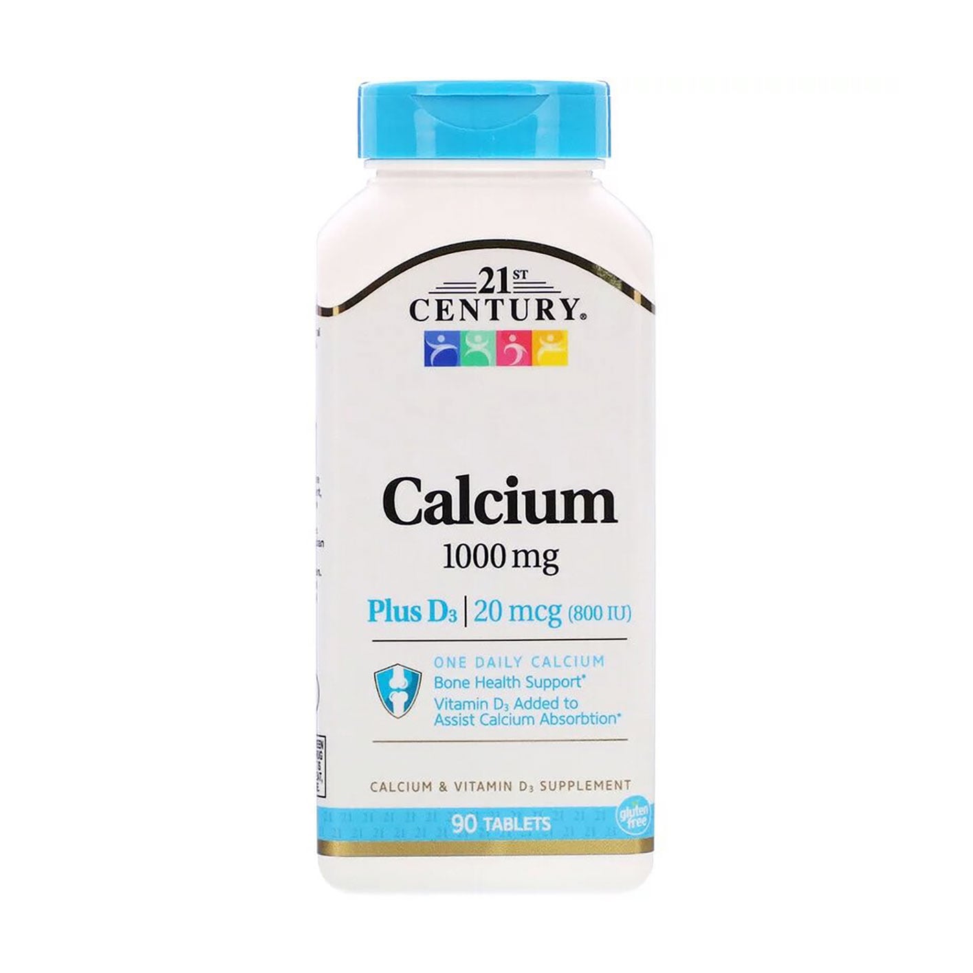 Уцінка! Кальцій та Д3 21st Century Calcium Plus D3 1000 мг, 90 таблеток