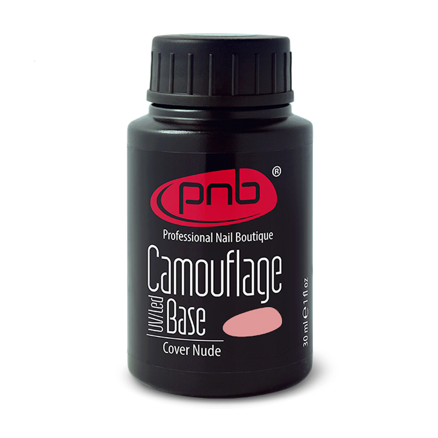 Уцінка! Камуфлювальна каучукова база для гель-лаку PNB UV/LED Camouflage Base Cover Nude, 30 мл