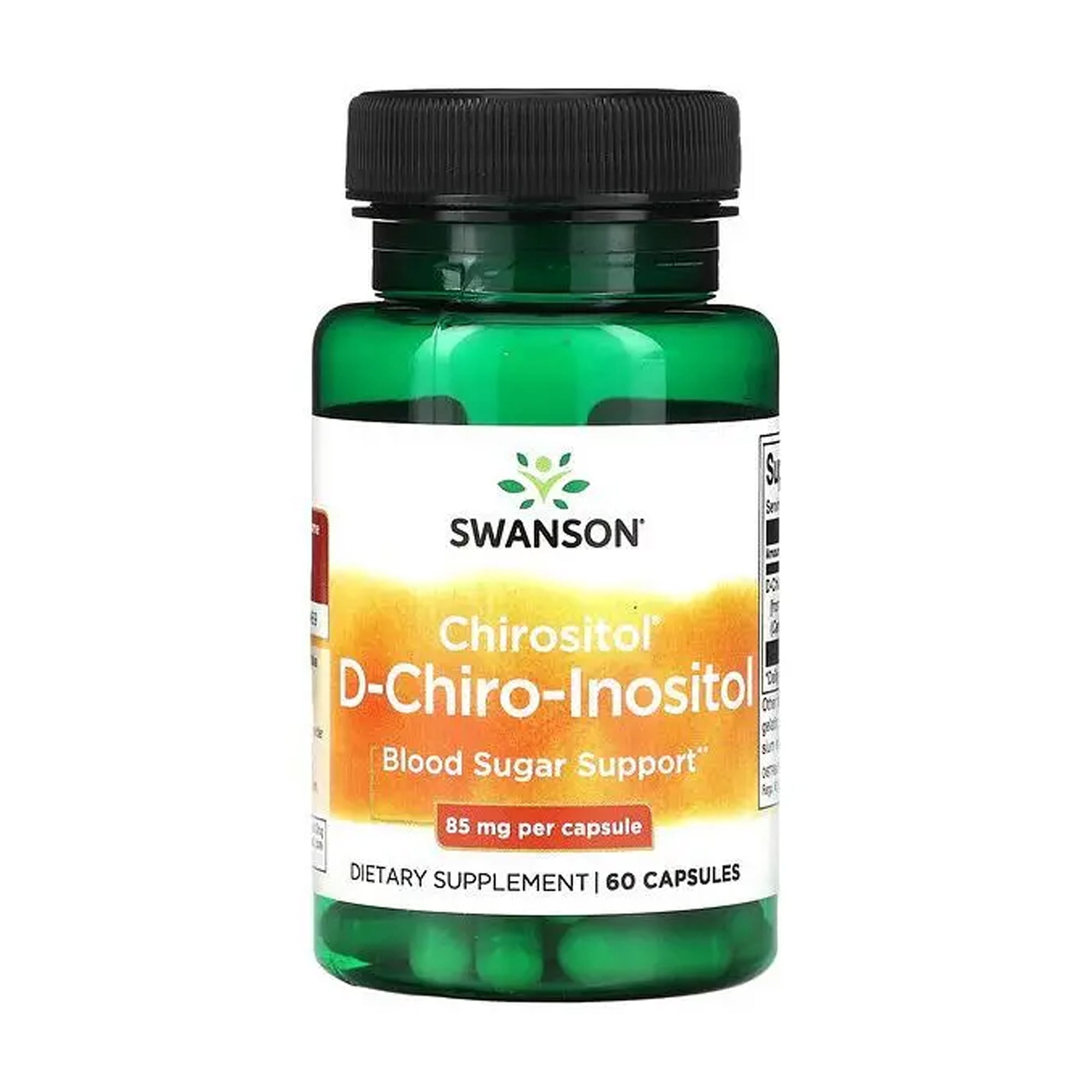 Уцінка! Хірозитол D-хіро-інозитол Swanson Chirositol D-Chiro-Inositol 85 мг, 60 капсул