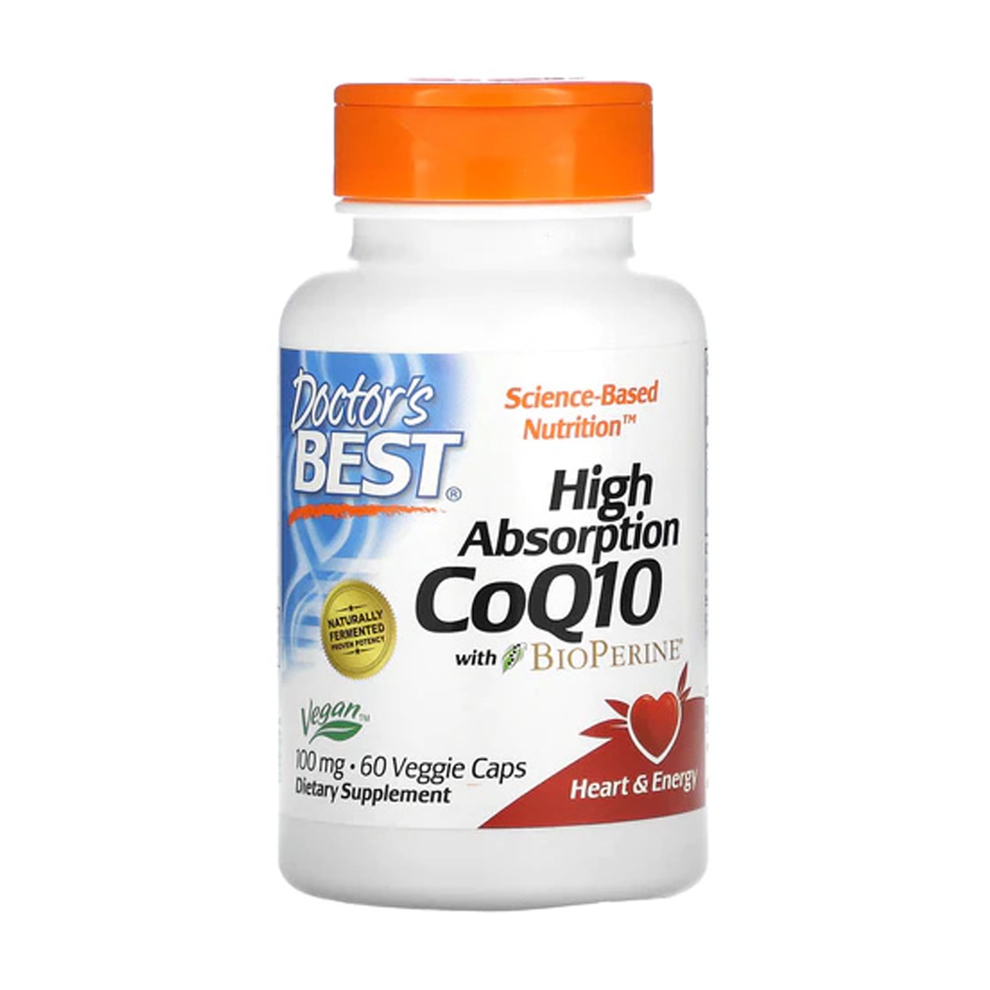Уцінка! Коензим Q10 Doctor's Best High Absorption CoQ10, 100 мг, 60 веганських капсул