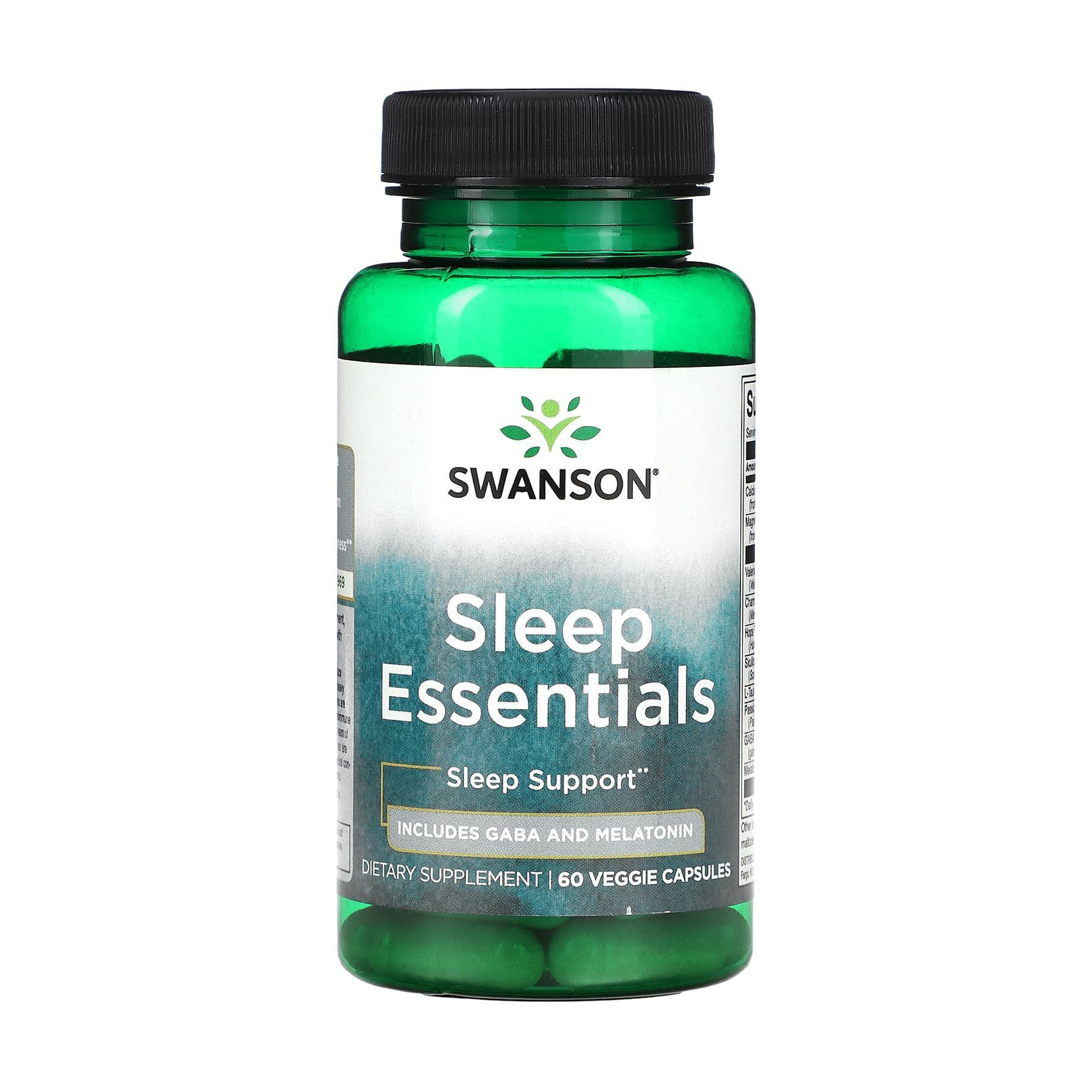 Уцінка! Комплекс для сну Swanson Sleep Essentials, 60 веганських капсул