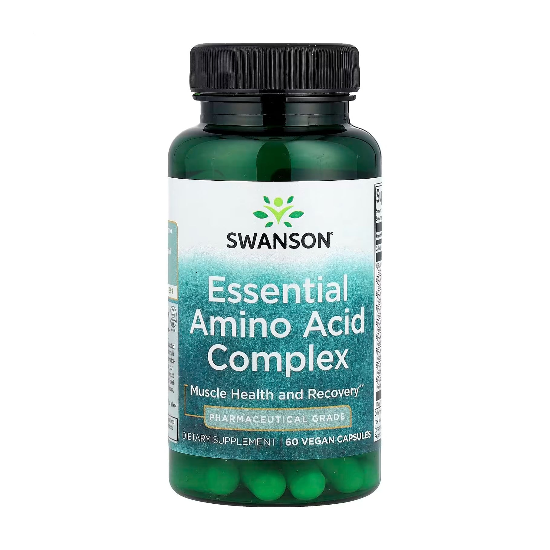 Уцінка! Комплекс незамінних амінокислот Swanson Essential Amino Acid Complex, 60 вегетаріанських капсул