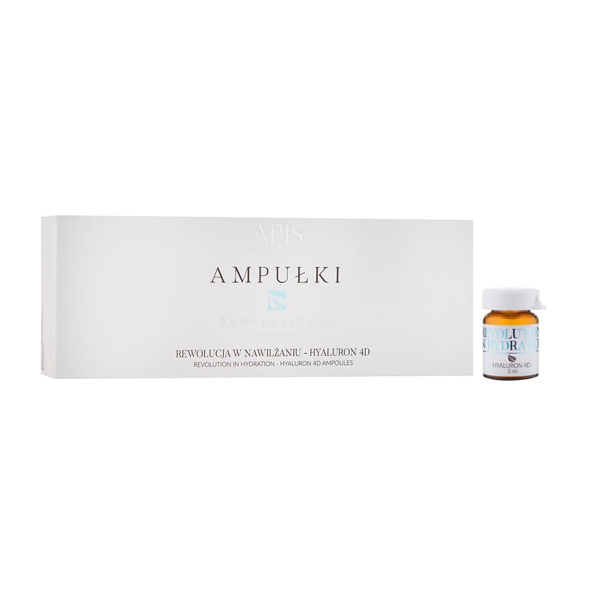 Уцінка! Концентрат для обличчя Apis Natural Cosmetics Professional 4D Hyaluron Concentrate Ampule, 5*5 мл