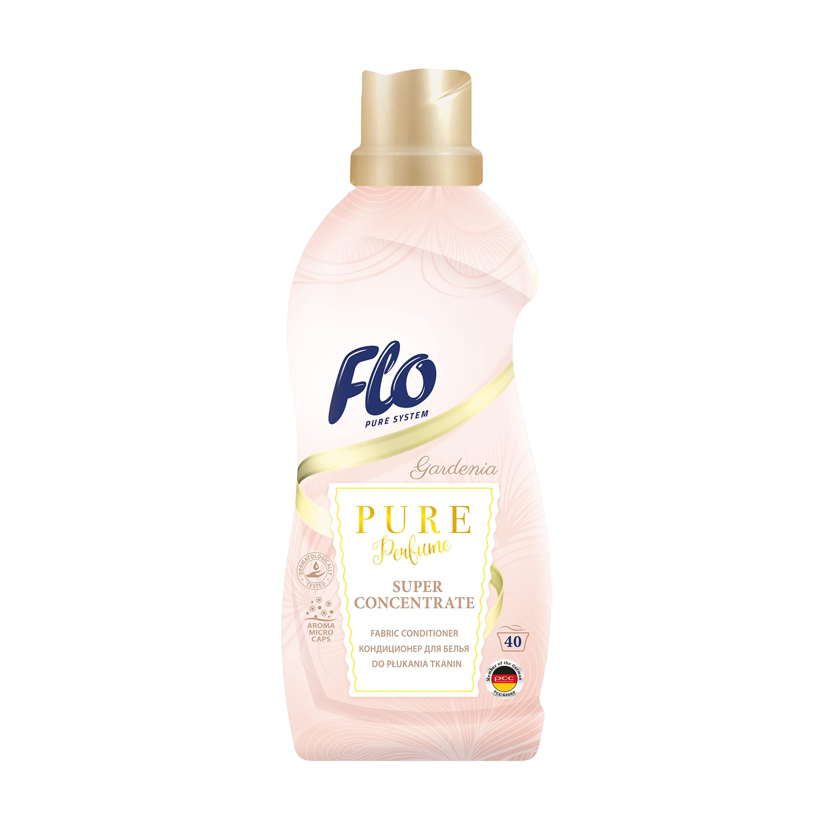 Уцінка! Концентрований кондиціонер для білизни Flo Pure Perfume Gardenia, 40 циклів прання, 1 л