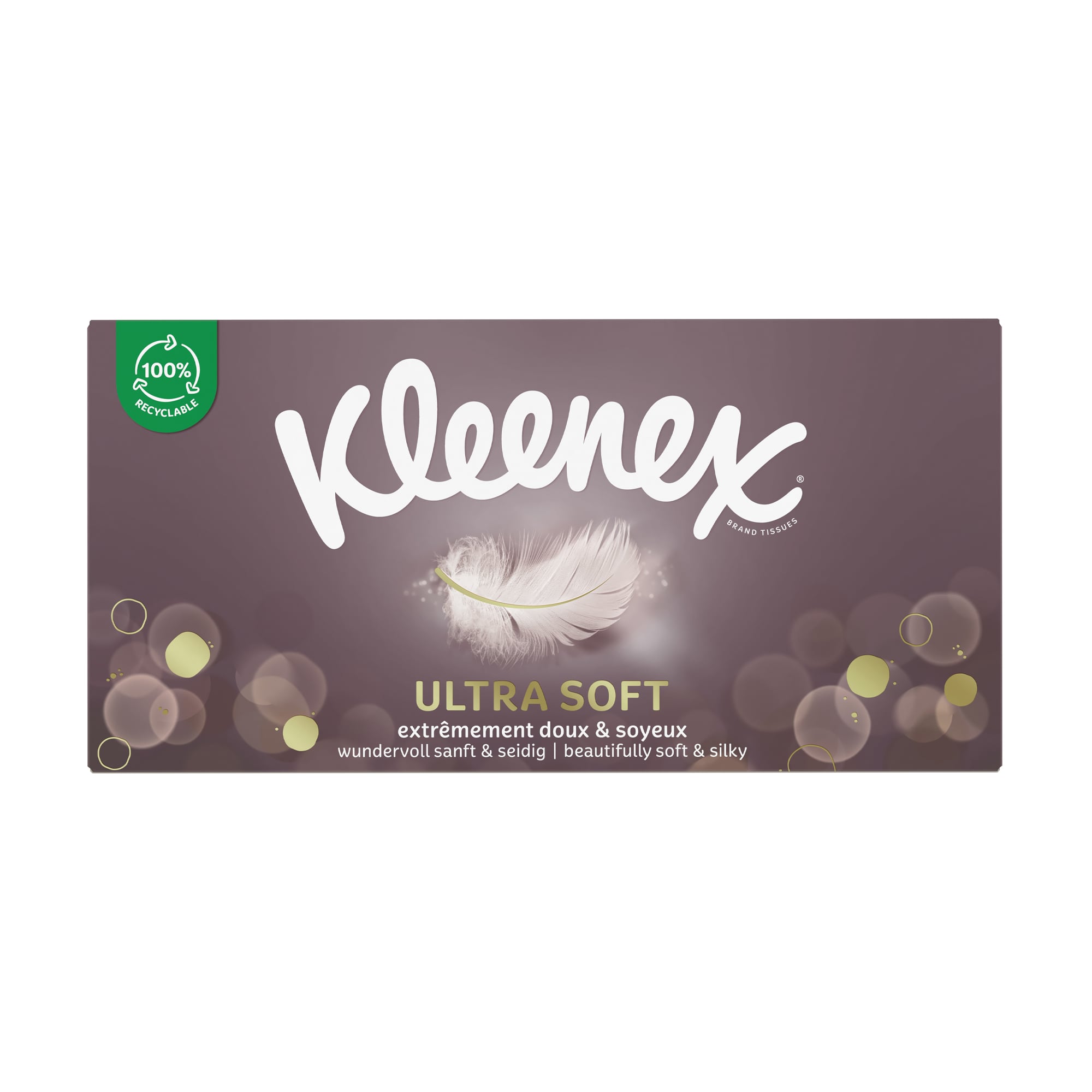 Уцінка! Косметичні серветки Kleenex Ultra Soft в коробці, 64 шт