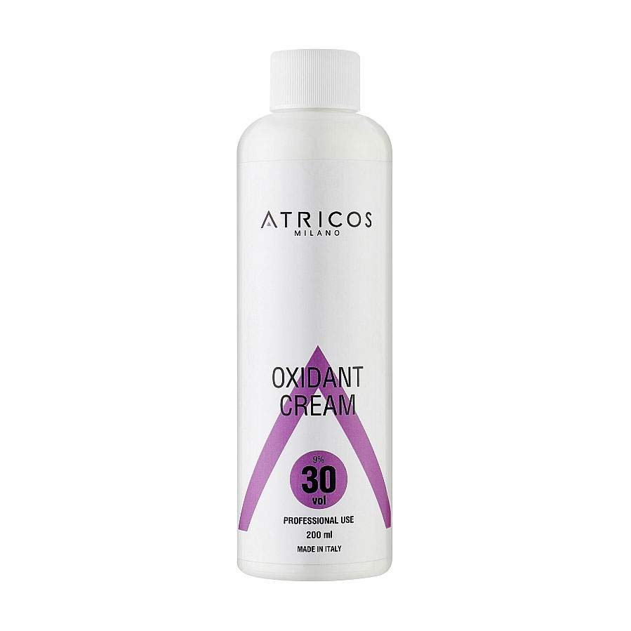 Уцінка! Крем-оксидант для фарби Atricos Milano Oxidant Cream 30 Vol, 9 %, 200 мл