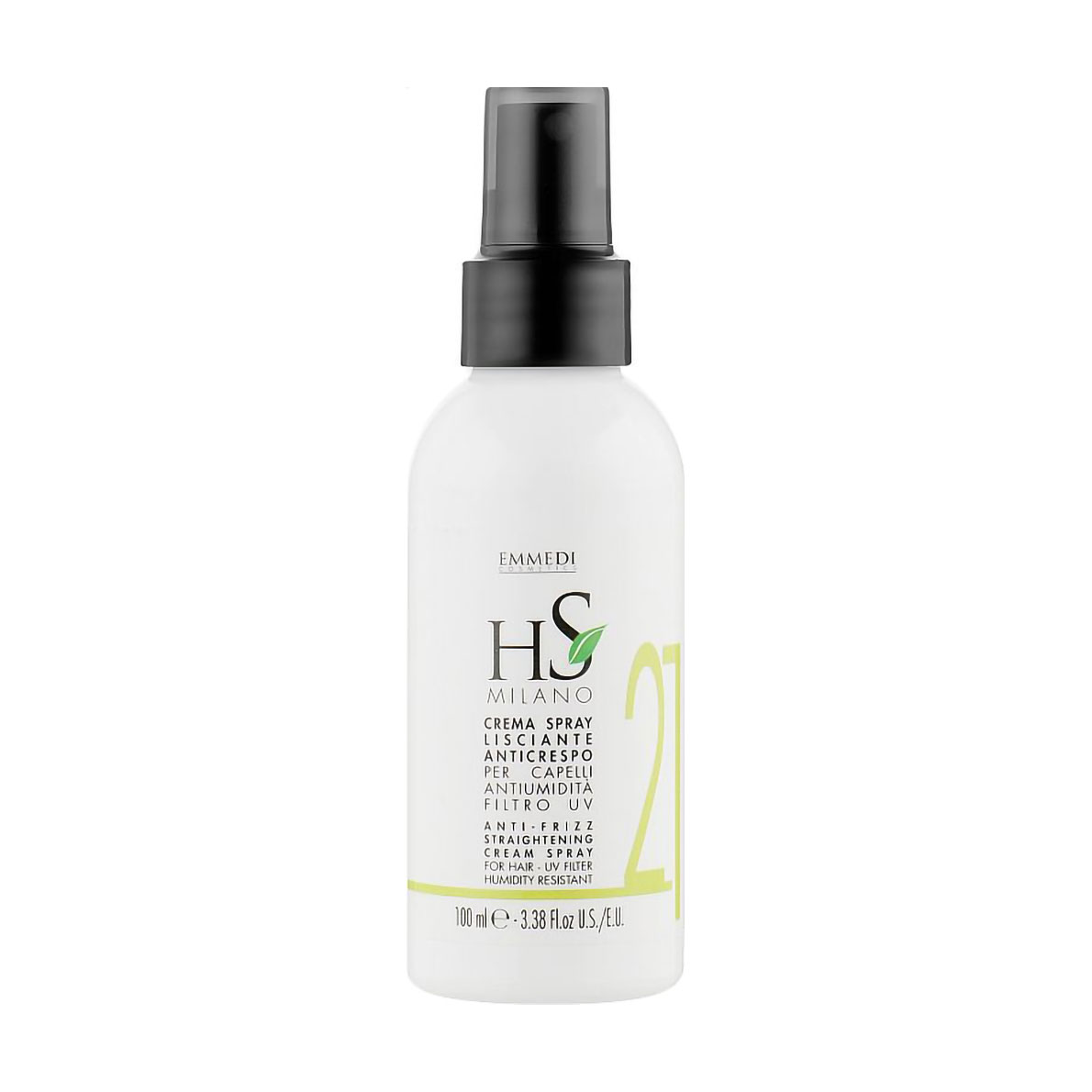 Уцінка! Крем-спрей для розгладжування волосся HS Milano 21 Anti-Frizz Straightening Cream Spray, 100 мл