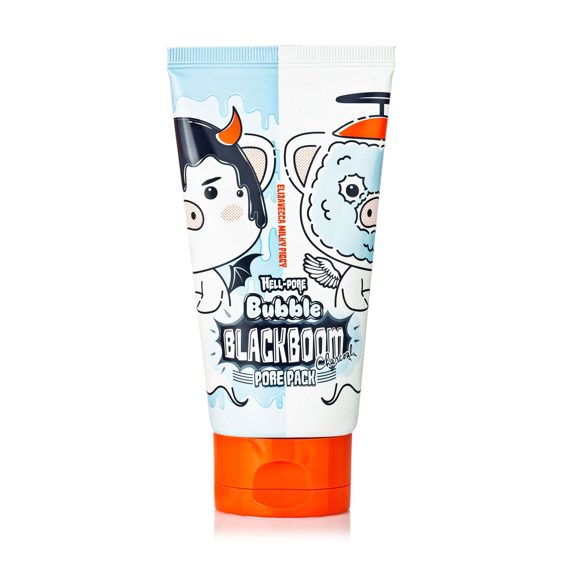 Уцінка! Киснева маска для обличчя Elizavecca Hell-Pore Bubble Blackboom Pore Pack для очищення пор, 150 мл