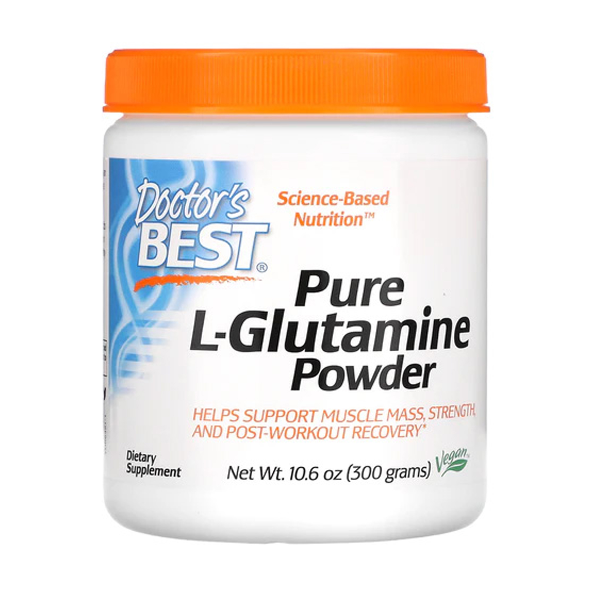 Уцінка! L-Глютамін Doctor's Best Pure L-Glutamine в порошку, 300 г