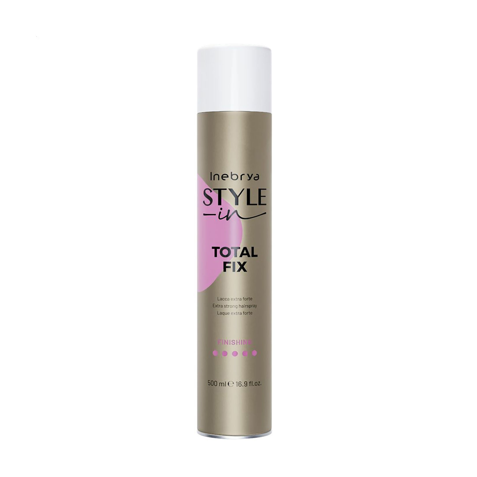 Уцінка! Лак для волосся Inebrya Style-In Total Fix Extra Strong Hairspray екстрасильної фіксації, 500 мл